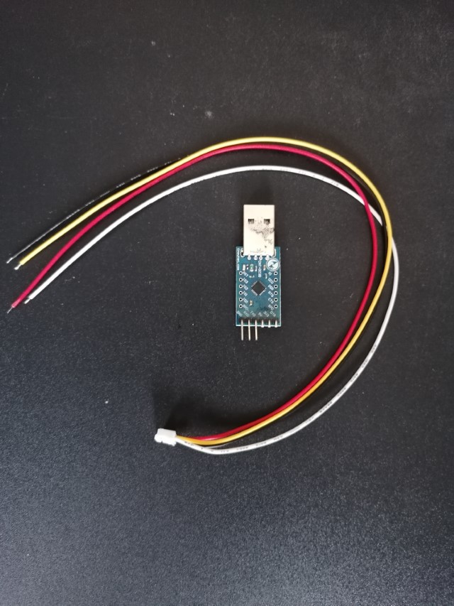 Serieller UART zu USB Converter und mini JST-Stecker
